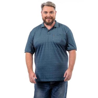 Imagem de Camisa Polo Masculina Plus Com Bolso Dia a Dia-Masculino