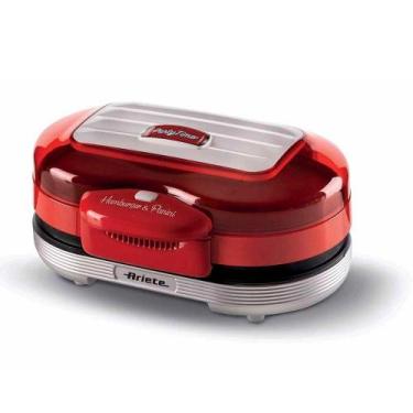 Imagem de Grill ariete elétrico party time de ferro vermelho 1200w 127v 00c02050