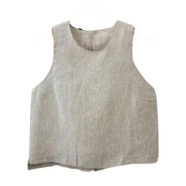 Imagem de Blusa cropped linho puro del amo, Natural, M