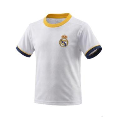 Imagem de Camiseta Real Madrid Infantil Licenciada Oficial - Branco - Braziline,