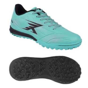Imagem de Chuteira OXN Player 5 Society Infantil Masculino, Menta prata preto, 3
