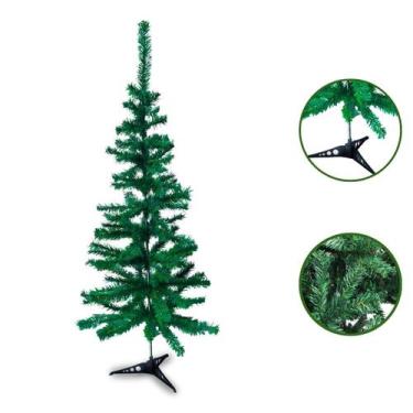 Imagem de Árvore de Natal Silvestre 90Cm Montagem Rápida 80 Galhos Flexíveis Bas