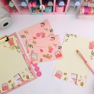 Imagem de Kit Papeis de Carta com Envelopes La Palomita Envelopes Vintage - BUEN