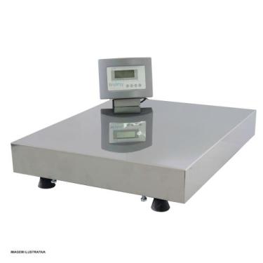 Imagem de Balança Comercial 300kg 50x60 LED com bateria sem coluna Welmy