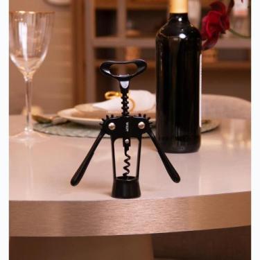 Imagem de Saca-Rolhas Wolff Chef Pro 18cm Preto Liga Zinco