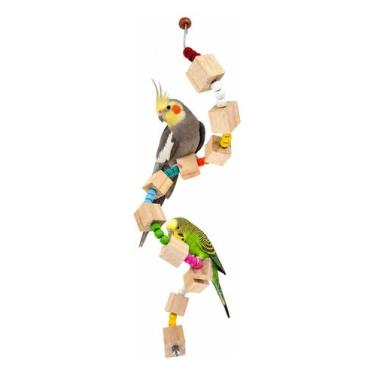 Imagem de Brinquedo Flexível Para Calopsita, Periquitos E Agapórnis - Ninho Verd