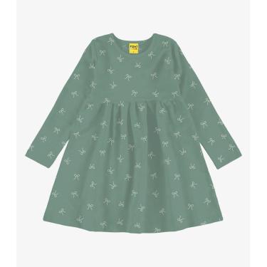 Imagem de Vestido Manga Longa Infantil Rovi Kids Verde