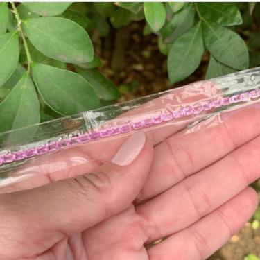 Imagem de Safira Pink EmeraldCut Riviera 4x3mm - SP GEMAS