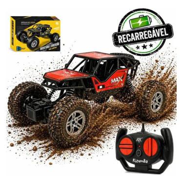 Imagem de Carrinho Controle Remoto Rally Jipe Carro Grande Recarregavel Off Road