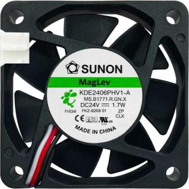 Imagem de Ventoinha KDE2406PHV1-A 24V 1.7W 3 Fios 3P 60X60X15 C2 - Sunon