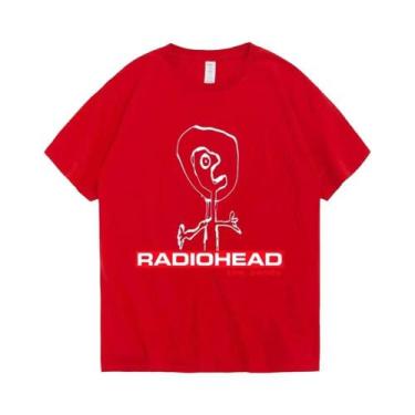 Imagem de Camiseta Gráfica Vintage Punk Hip Hop Dos Anos 90 Para Homens, Radiohe