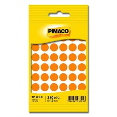 Imagem de Etiqueta Redonda Tp-12 Laranja Redonda 12 Mm - PIMACO