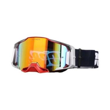 Imagem de Óculos De Segurança Para Motocross Com Lentes HD Bikefox Para Biciclet