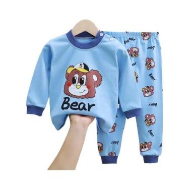 Imagem de Conjuntos De Pijama Infantil De Desenho Animado, Outono E Primavera, C