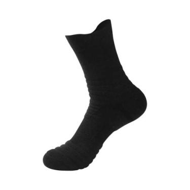 Imagem de Meias De Compressão Respiráveis Masculinas 3 Pares Com Alta Elasticida