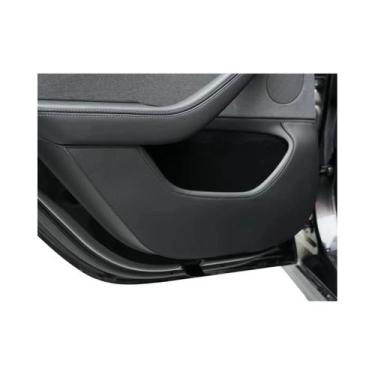 Imagem de Protetores De Porta De Carro Em Couro PU Para Tesla Model Y/3 Highland