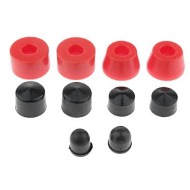 Imagem de 10pcs Skate Longboard Caminhão Buchas Pivô Definido, RED 85AA., 11mm.