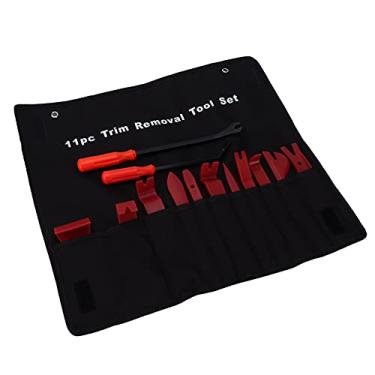 Imagem de Ferramenta de alavanca de áudio, conjunto de remoção de guarnição ergonômico portátil para economia de trabalho para painel de painel de porta de rádio de carro