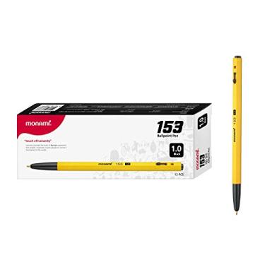 Imagem de Caneta esferográfica Monamis 153 1,0 mm caixa com dúzias, Preto