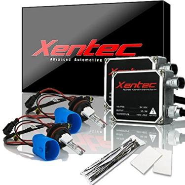 Imagem de Xentec Balastros de tamanho padrão de 55W x 2 pacotes com 2 x lâmpadas de xenon 9007/9004/HB5 Hi/Lo 6000K com halogênio de feixe alto (ultra branco) offroad