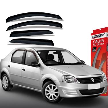 Imagem de Calha de Chuva Logan até 2013 4 Portas Renault Marçon