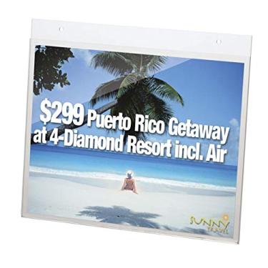 Imagem de Officemate Suporte horizontal para placa de montagem na parede, 28 x 21 cm, transparente, vem em pacote com 6 (23061)