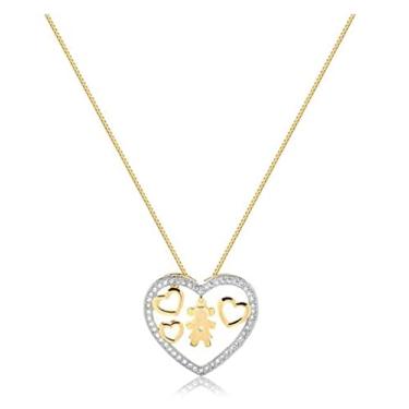 Imagem de Colar Coleção Filhos(as) Coração Com Menina