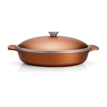 Imagem de Frigideira Antiaderente com Alça 32cm Dourada - Design Collection - Tramontina