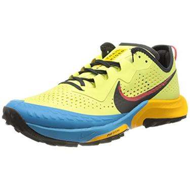 Imagem de Nike Men's AIR Zoom Terra Kiger 7 Running Shoe, Limelight Off Noir Laser Blue Dk Sulfur Chile Red, 7.5 US