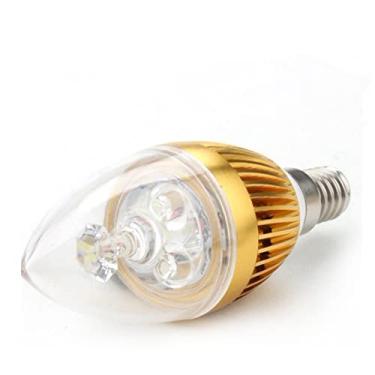 Imagem de E14 15w dimmable lâmpada lâmpada lâmpada lâmpada lâmpada LED luz de vela ac85-265V lâmpada de decoração de vela,Gold,Cold White 6000K