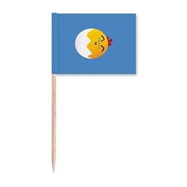 Imagem de Egg Smile Adorável Face Desenhos Animados Palito de Dentes Marcadores Decoração de Festa