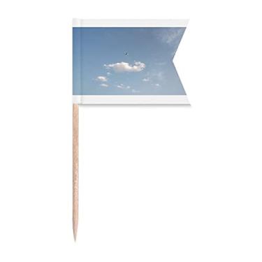 Imagem de Cloud Air Plane Art Deco Presente Fashion Palito Bandeiras Marcadoras para Bolo Festa Prato de Queijo