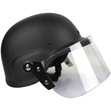 Imagem de Airsoft Militar Tático, Capacete De Airsoft, Com Protetor Facial Transparente Para Paintball, Pistola De Ar, Ciclismo, Trabalhador Da Construção Civil, Entusiasta De Caça E Tiro,Uptodate43