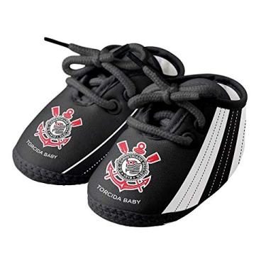 Imagem de Chuteira Bebê Corinthians Preta Oficial - Torcida Baby