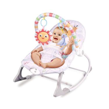 Imagem de Cadeira de Bebê Descanso Balanço Musical Vibratória Happy Rino