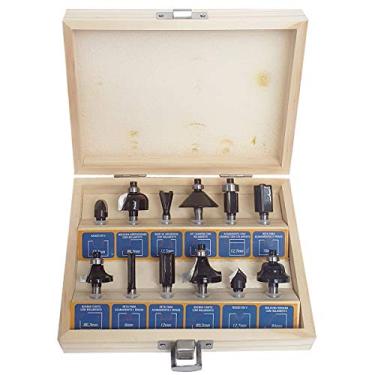 Imagem de Jogo de Fresas para Tupia 6mm com 12 Peças para Madeira SH