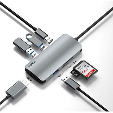 Imagem de Adaptador Hub Macbook Pro/Air Usb C Tipo C USB3.0 Hdmi 4k Kingo T1015