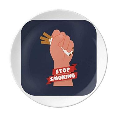 Imagem de Placa decorativa de porcelana Salver para cigarros com logotipo, Prato de jantar