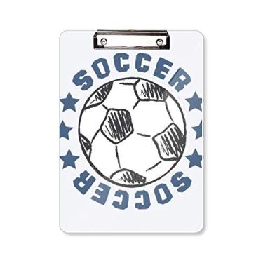 Imagem de Prancheta de desenho esportivo de futebol futebol A4