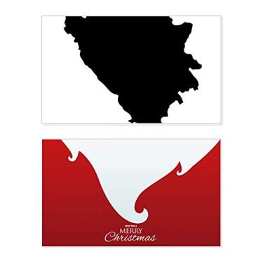 Imagem de Mapa da Bósnia e Herzegovina, feriado, feriado, cartão de felicitações, mensagem de Natal