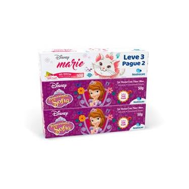 Imagem de Creme Dental Disney Kids Leve 3 Pague 2 Sofia Marie 50g