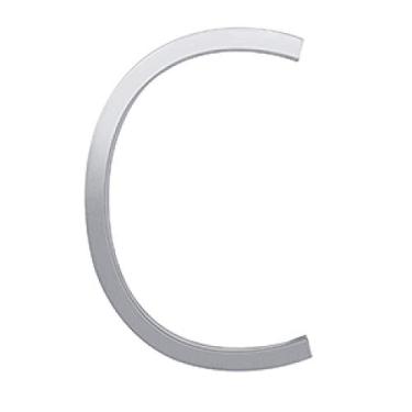 Imagem de Placa de casa flutuante 3D de 12,7 cm, placa de porta número dígitos para casa ao ar livre endereço caixa de correio grande placa 0-9, liga de prata, montagem com parafuso, antiferrugem, durável