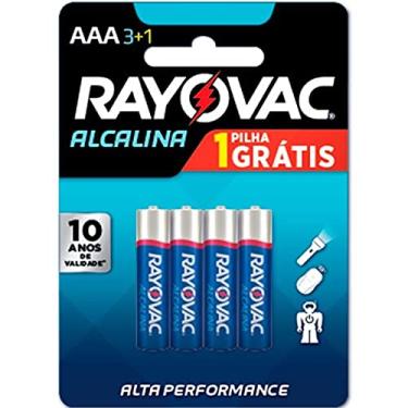 Imagem de Caixa com 12 Cartelas Pilha AAA Palito Alcalina c/ 4un - Rayovac (total de 48 pilhas AAA)