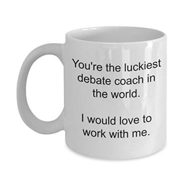 Imagem de Caneca Debate Coach – Melhor Cobate Coach Ever Coffee Cup – Ideia inovadora para Coaching Companion – e aniversário de formatura