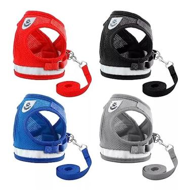 Imagem de Coleira Para Pet, Cachorro E Gato, Guia Peitoral, Colete, Refletivo, Tamanho Grande, Filhote, Cores Sortidas