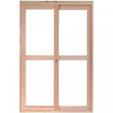 Imagem de Porta Janela com Caixilhos para Vidros Inteiros de Correr Rondosul Natural