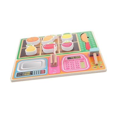 Gogogmee 1 Conjunto De Cozinha E Jantar Conjunto De Cozinha Para Meninas  Brinquedos Infantis Brinquedos De Madeira Jogo De Comida Infantil  Utensílios