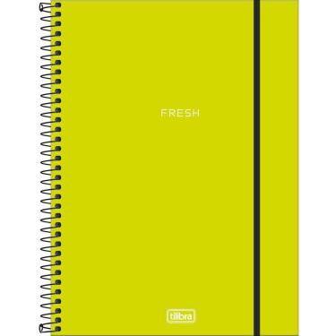 Imagem de Caderno Universitário Capa Plástica 10 Matérias Tilibra Neon