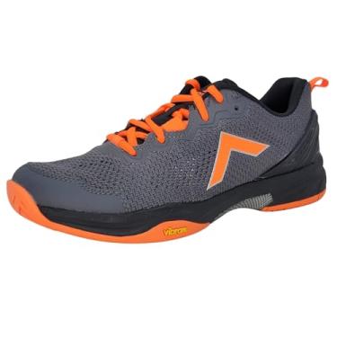 Imagem de Tyrol Sapato masculino Velocity V Pickleball (Branco/Verde), Cinza/Tangerina/Preto, 8.5