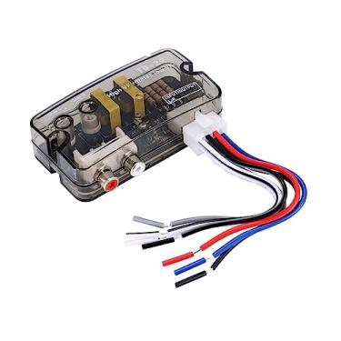 Imagem de DAGIJIRD Conversor de linha de fio de alto-falante estéreo para RCA, alto para baixo, conversor de nível de alto-falante de linha de saída